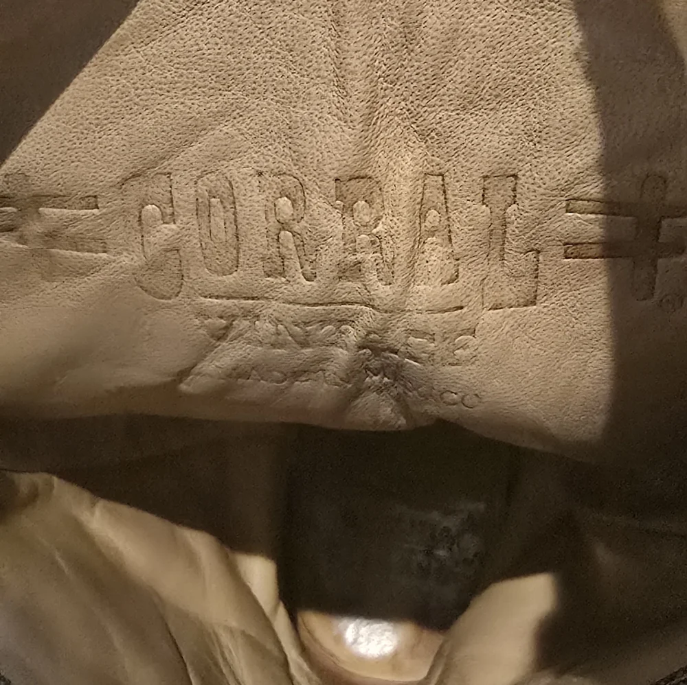 Corral Vintage **PRICE DROP! **C2108 Black Lizard Inlay Snip Toe Boot Size 9.5 - Picture 6 of 9